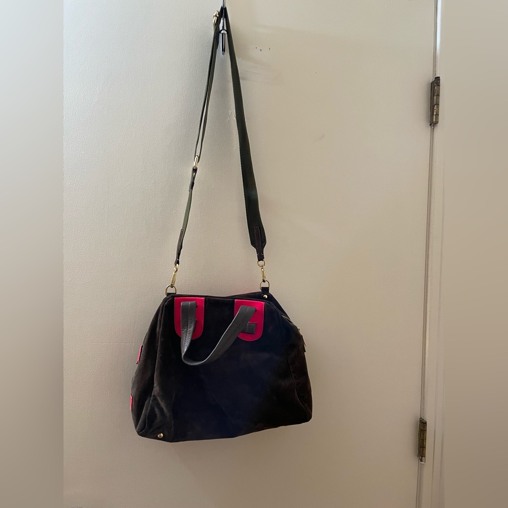 Meredith Wendell Ladies Brown Suede Handbag “Preowned “